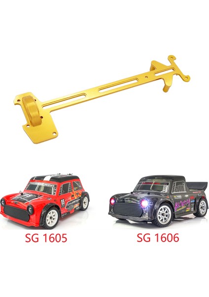 Metal Ikinci Kat Kurulu Plaka SG1603 SG1604 SG1605 UD1601 UD1602 UD1603 UD1607 1/16 Rc Araba Parçaları, Sarı (Yurt Dışından)