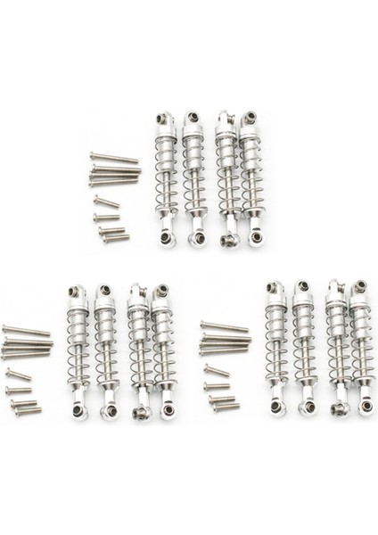 12 PCS WPL C14 C24 C34 MN D90 D91 D96 D99 D99S MN90 MN99S RC Araba Yükseltme Parçaları Gümüş (Yurt Dışından)