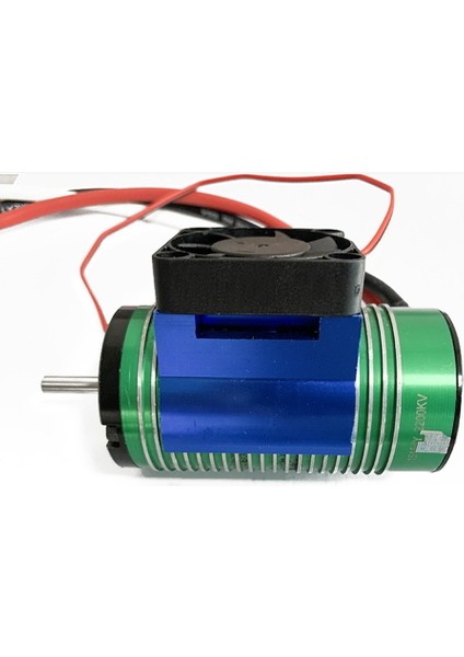 42MM Motor Soğutma Fanı Isı Emici 1/10 E-E-Zirvesi Arrma 1/8 Kraton Talion Rc Araba, Kırmızı (Yurt Dışından)