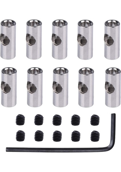10 Adet Motor Aksı 1/8 Inç 3.17MM Ila 5mm Değişim Şaft Adaptör Kolu Rc Model Araba Tekne Uçak 3650 550 540 Motor (Yurt Dışından)