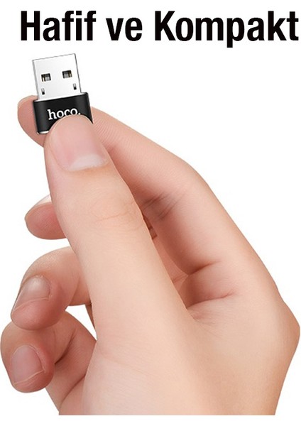 Ua6 Erkek USB To Dişi Type-C Dönüştürücü Çevirici Adaptör