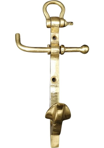 Pirinç Döküm 130MM Çıpa Objeli Çimolu Askılık