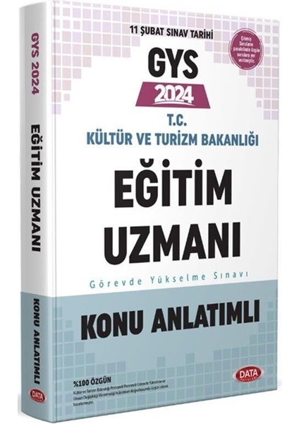 2024 GYS T.C. Kültür ve Turizm Bakanlığı Eğitim Uzmanı Konu Anlatımlı