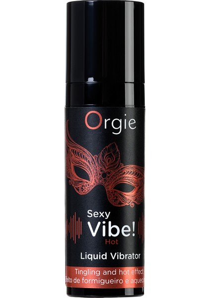 Sexy Vibe Hot Isınma ve Titreşim Etkisi Olan Masaj Jeli 15 ml