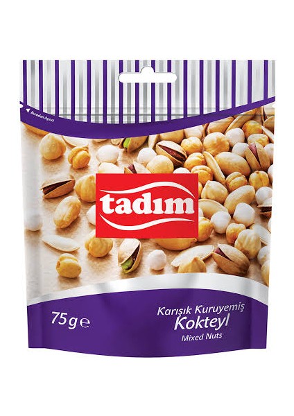 Karışık Kuryemiş Kokteyl 75 gr x 6 Adet & Tadım Işlenmiş Kaju Fıstığı 75 gr x 6 Adet