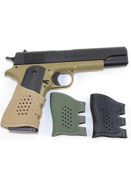 Black Grips Yeni Model Geçme Tabanca Kabzesi 3 Farklı Renk Siyah