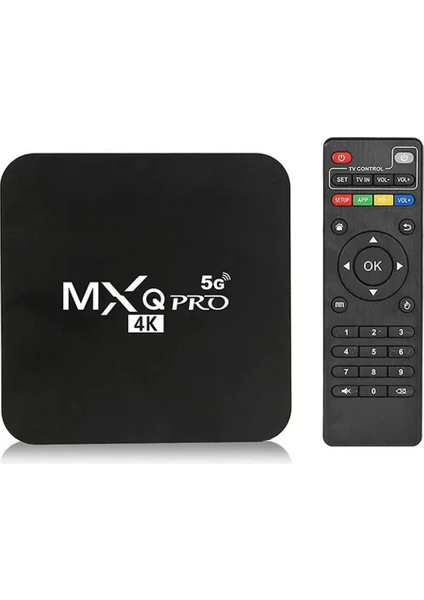 4K Ultra Hd Android Tv Box Mxq Pro 1gb 8gb 5g Dört Çekirdekli Meida Player