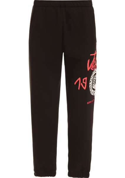 Lastikli Bel Slim Fit Siyah Erkek Eşofman Altı 75OAAI01