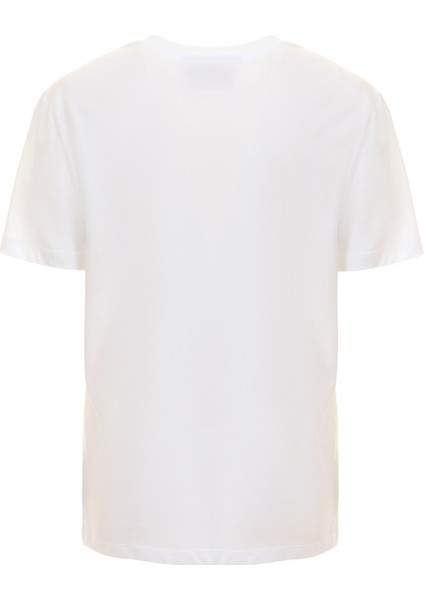 Bisiklet Yaka Baskılı Beyaz Kadın T-Shirt 75CBHT09 fiyatları