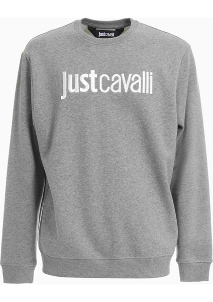 Bisiklet Yaka Gri Melanj Erkek Sweatshirt 75OAIT00