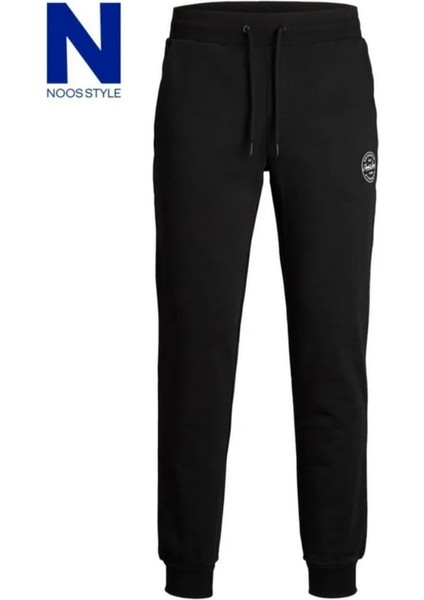 Jack & Jones Jpstgordon Jjshark Sweat Pants At Noos Siyah Erkek Eşofman 12165322-Black