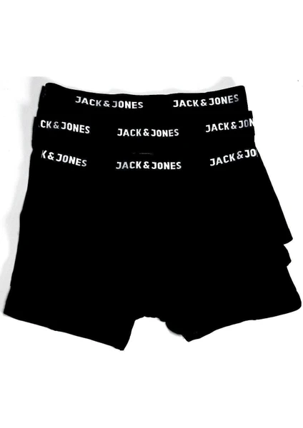 Jack & Jones Jacanthony Trunks 3 Pack Erkek Siyah Boxer 12171944-Black