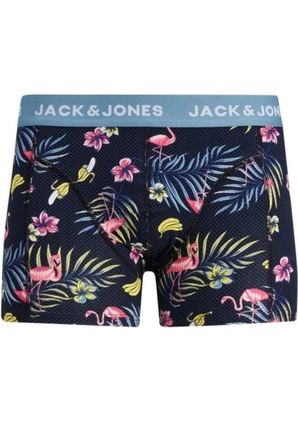 Jacflower Bırd Trunks 3 Pack Noos Erkek Mavi Boxer 12194104-Blue