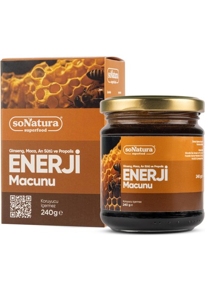 Enerji Macunu (Ginseng ve Propolisli) 240 Gr. SO-V-005