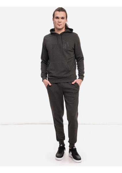 Ess Big Logo Hoodie Gri Erkek Sweatshirt 58668807 fırsatları