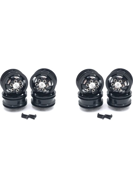8x Metal Jant Hub C14 C24 C34 B14 B24 Q61 Q62 4WD 1/16 Rc Kamyon Araba Yükseltme Aksesuarları Siyah (Yurt Dışından)
