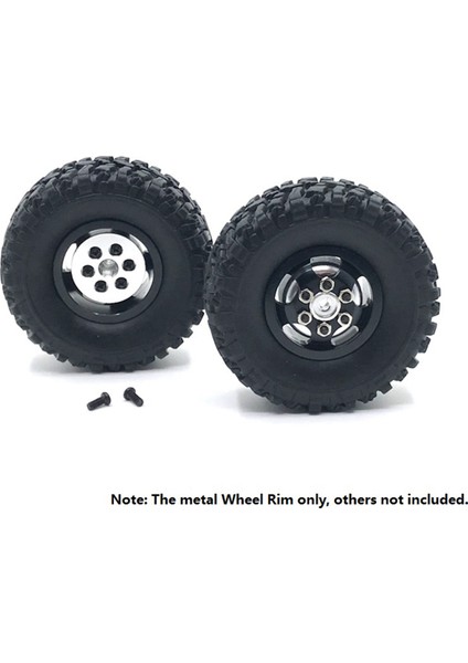 8x Metal Jant Hub C14 C24 C34 B14 B24 Q61 Q62 4WD 1/16 Rc Kamyon Araba Yükseltme Aksesuarları Siyah (Yurt Dışından)
