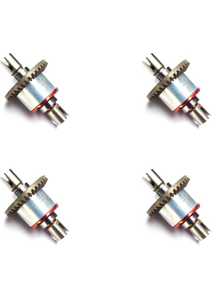 4x Tam Metal Tüm Metal Diferansiyel Dişli Yükseltme Parçaları 144001 124019 124018 Rc Araba Yedek Aksesuarları (Yurt Dışından)