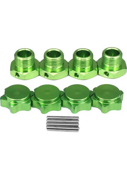 4 Adet/takım 1/8 Rc Model Araba 17 mm Metal Kaplin Toz Kapağı ile 94762 9408 1/8 Rc Araba Parçaları Yeşil (Yurt Dışından)