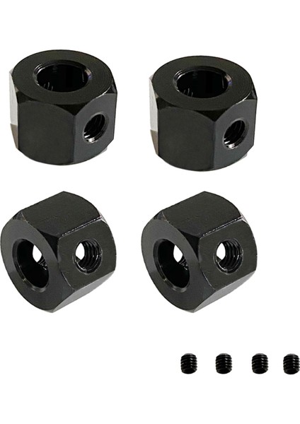 12 Adet 5mm Ila 12MM Metal Birleştirici Tekerlek Göbeği Altıgen ADAPTÖRD12 C14 C24 B14 B16 Mn D90 D91 Rc Araba Yükseltme Parçaları Siyah (Yurt Dışından)