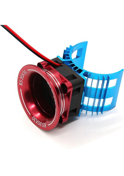 2x Motor Soğutucu Kapağı + Soğutma Fanı A959-B 144001 124019 1/8 1/10 Rc Araba 540 550 Boyutu Motor Isı Emici (Yurt Dışından)