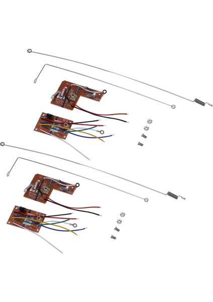 2 Takım 4ch 40MHZ Uzaktan Verici ve Alıcı Kurulu Anten ile Dıy Rc Araba Robot Uzaktan Kumanda Oyuncak Parçaları (Yurt Dışından)