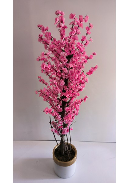 Rüzgar Yapay Çiçekçilik 30 x 30 cm Krem Gold Saksıda 200 cm Bahardalı Ağacı indirimleri