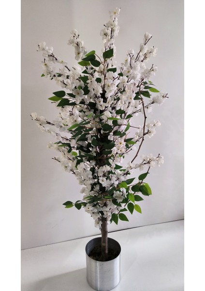 Rüzgar Yapay Çiçekçilik 150 cm Benjamin Ilaveli Beyaz Bahardalı Ağacı fırsatları