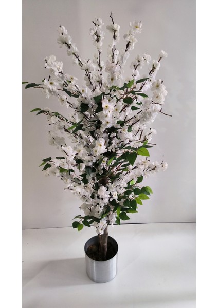 Rüzgar Yapay Çiçekçilik 150 cm Benjamin Ilaveli Beyaz Bahardalı Ağacı indirimleri
