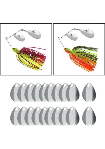 Sert Lures Balıkçılık Çekici B Için 20 Paket Balıkçılık Kaşığı Dıy (Yurt Dışından)