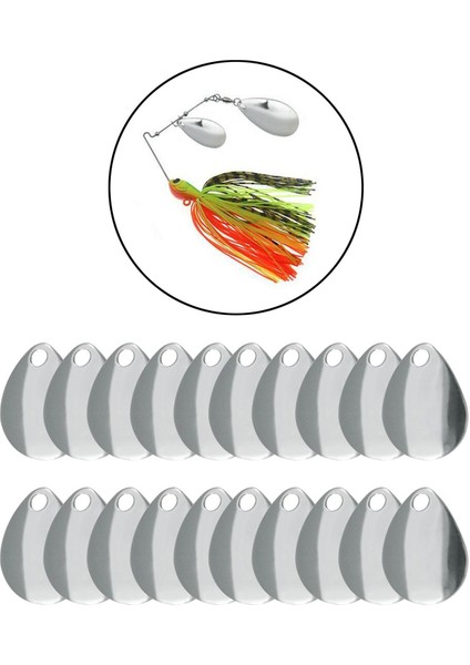 Sert Lures Balıkçılık Çekici B Için 20 Paket Balıkçılık Kaşığı Dıy (Yurt Dışından)
