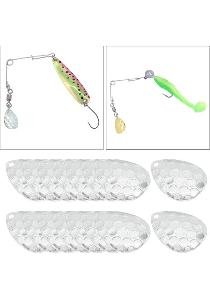 Sert Lures Balıkçılık Çekici Için 20 Paket Balıkçılık Kaşığı Dıy (Yurt Dışından)