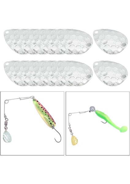 Sert Lures Balıkçılık Çekici Için 20 Paket Balıkçılık Kaşığı Dıy (Yurt Dışından)