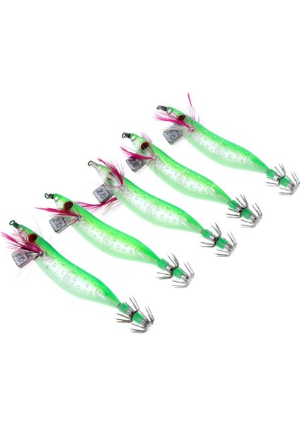 5pcs Squıd Jıgs Tuzlu Su Yeşil (Yurt Dışından)
