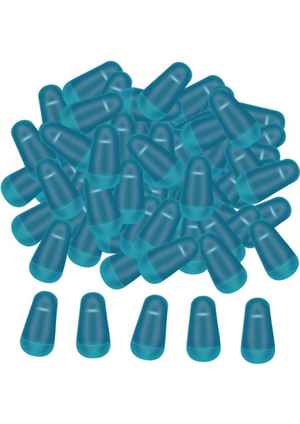 100X Balıkçılık Bobber Uzay Fasulye Balıkçılık Şamandıra Durakları Akış Gölleri Panfish 6.5x2.8mm (Yurt Dışından)