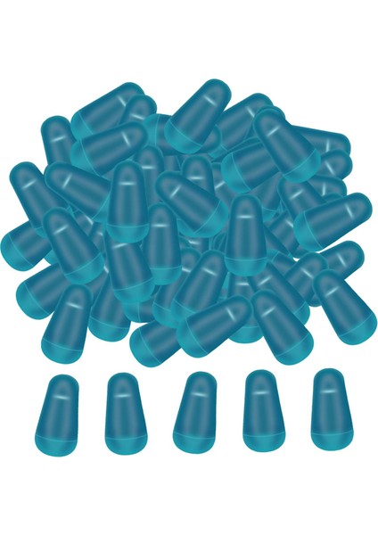 100X Balıkçılık Bobber Uzay Fasulye Balıkçılık Şamandıra Durakları Akış Gölleri Panfish 6.5x2.8mm (Yurt Dışından)