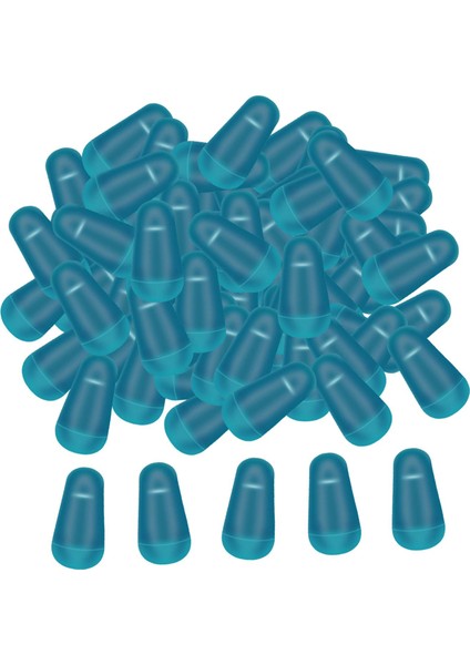 100X Balıkçılık Bobber Uzay Fasulye Balıkçılık Şamandıra Durakları Akış Gölleri Panfish 6.5x2.8mm (Yurt Dışından)