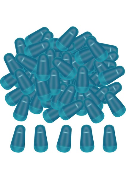 100X Balıkçılık Bobber Uzay Fasulye Balıkçılık Şamandıra Durakları Akış Gölleri Panfish 6.5x2.8mm (Yurt Dışından)