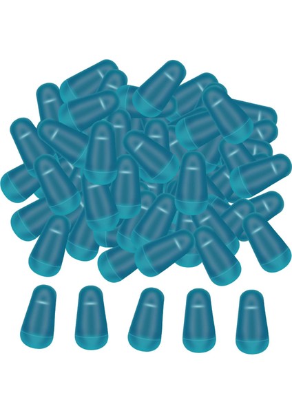 100X Balıkçılık Bobber Uzay Fasulye Balıkçılık Şamandıra Durakları Akış Gölleri Panfish 6.5x2.8mm (Yurt Dışından)