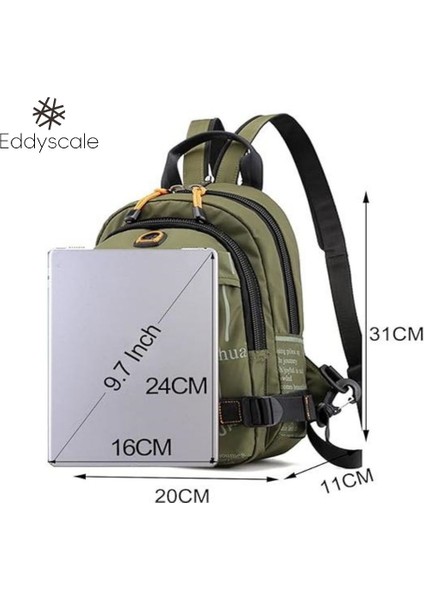 Göğüs Çantası, Crossbody Çantası, Okul Çantası, Spor Çantası, Erkek Kadın Açık Seyahat Omuz Çantası, Kulaklık Jaklı, Çıkarılabilir (Yurt Dışından)