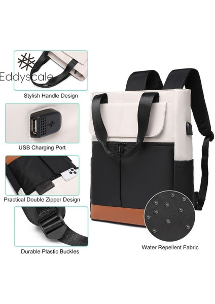 Seyahat Çantası Açık Sırt Çantası Laptop Tote Çanta Moda Sırt Çantası USB ile Erkekler ve Kadınlar (Yurt Dışından)