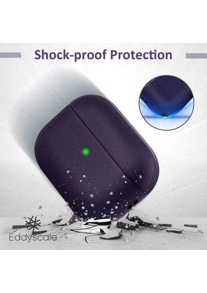 Apple Airpdos Pro Deri Dokulu, Kablosuz Şarjlı ve Ön LED Görünür Tam Vücut Kılıfı (Yurt Dışından) fiyatları