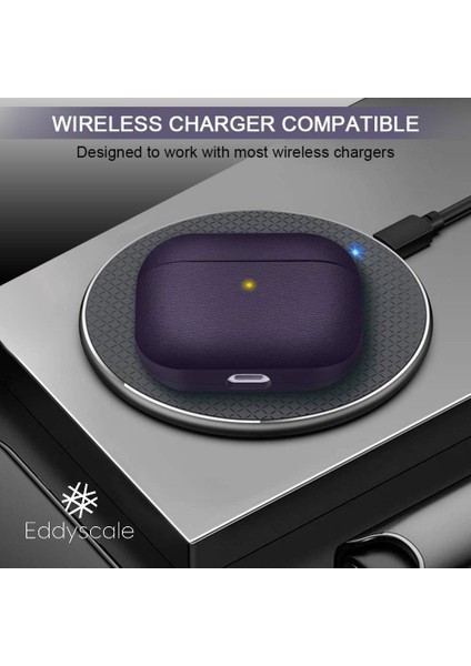 Apple Airpdos Pro Deri Dokulu, Kablosuz Şarjlı ve Ön LED Görünür Tam Vücut Kılıfı (Yurt Dışından) modelleri