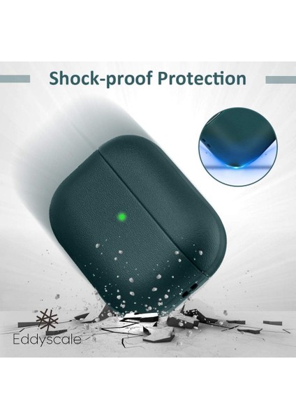 Apple Airpdos Pro2 Kablosuz Şarjlı ve Ön LED Görünür Deri Kaplamalı Tam Gövde Kılıfı (Yurt Dışından) fiyatları