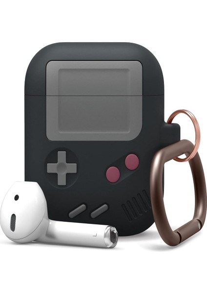 Classic Gamer Tasarım Çantası, Anahtarlık Dayanıklı Silikon Yapıya Sahip Airpdos Gen 3 ile Uyumludur (Yurt Dışından)