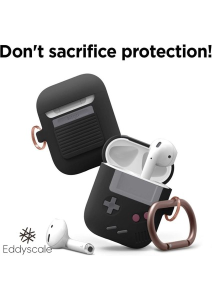 Classic Gamer Tasarım Çantası, Anahtarlık Dayanıklı Silikon Yapıya Sahip Airpdos Gen 3 ile Uyumludur (Yurt Dışından) modelleri
