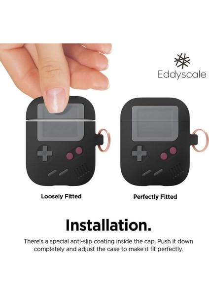 Classic Gamer Tasarım Çantası, Anahtarlık Dayanıklı Silikon Yapıya Sahip Airpdos Gen 3 ile Uyumludur (Yurt Dışından) fırsatları