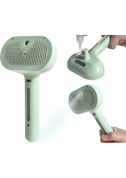 Clean Epilasyon 2'si 1 Arada Kedi ve Köpek Spreyi Epilasyon Tarak, Su Deposu ve Serbest Bırakma Düğmesi ile (Yurt Dışından)