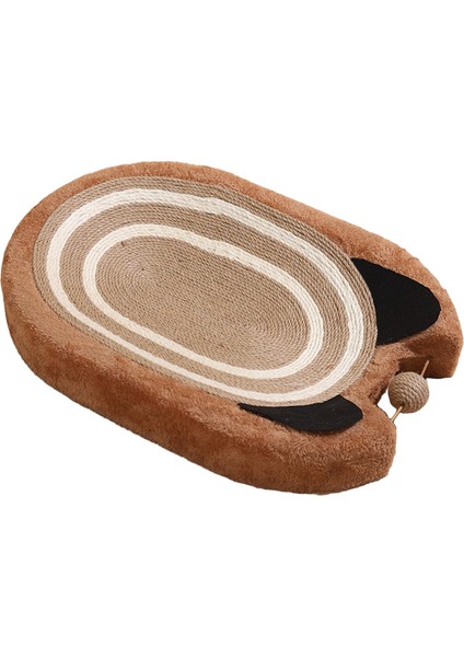 Kedi Scratcher Yatak Büyük Sisal Scratcher Yavru Eğitim Oyuncak Pet Kedi Malzemeleri Kahverengi (Yurt Dışından)