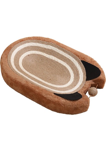 Kedi Scratcher Yatak Büyük Sisal Scratcher Yavru Eğitim Oyuncak Pet Kedi Malzemeleri Kahverengi (Yurt Dışından)
